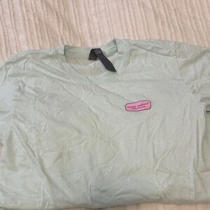 Simply Southern Light blue Short Sleeve Tee Golden Retriever